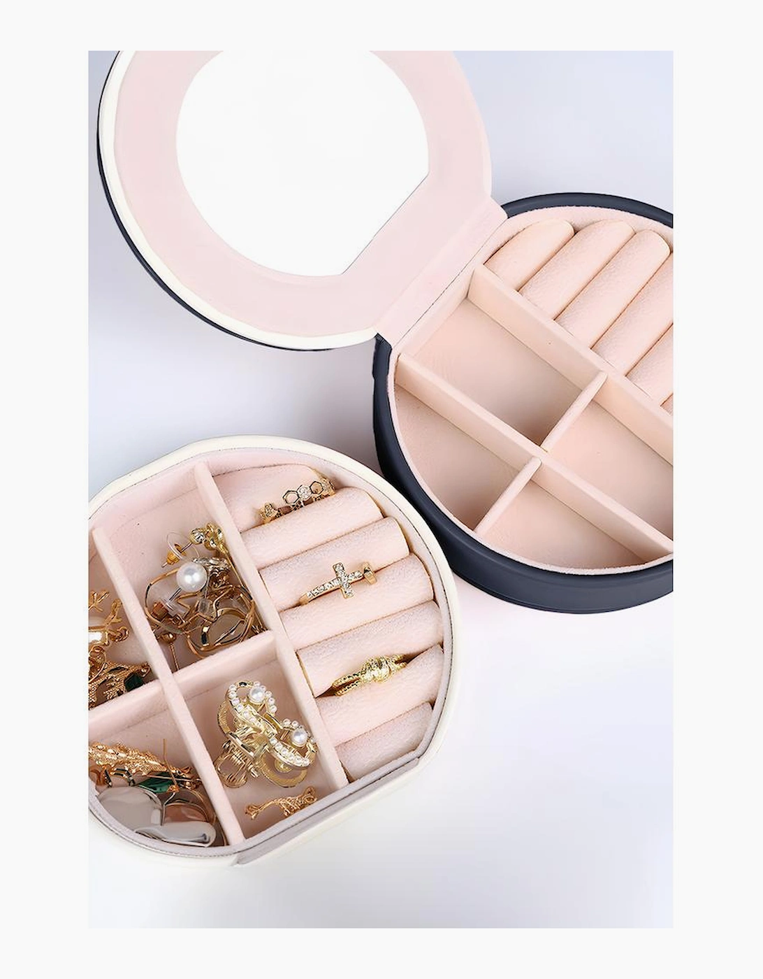 Sail Blue Jewelry Organizer Cases with Mirror