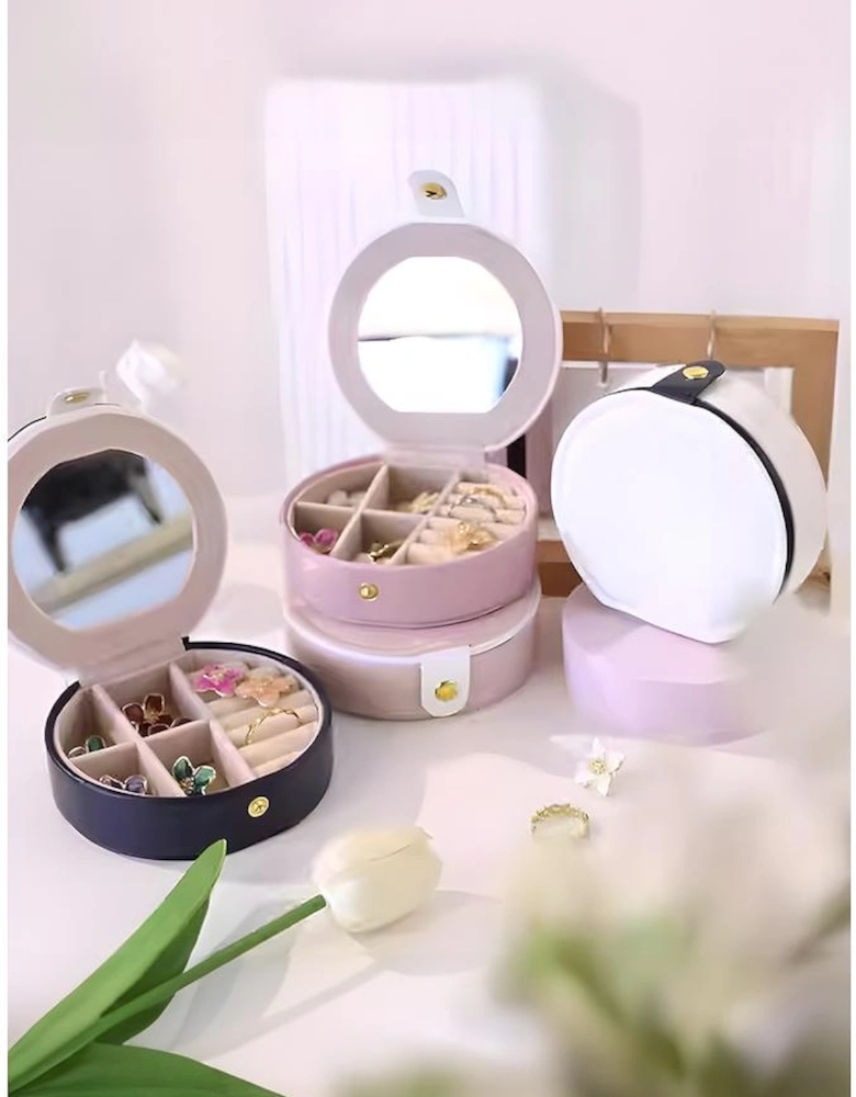 Sail Blue Jewelry Organizer Cases with Mirror