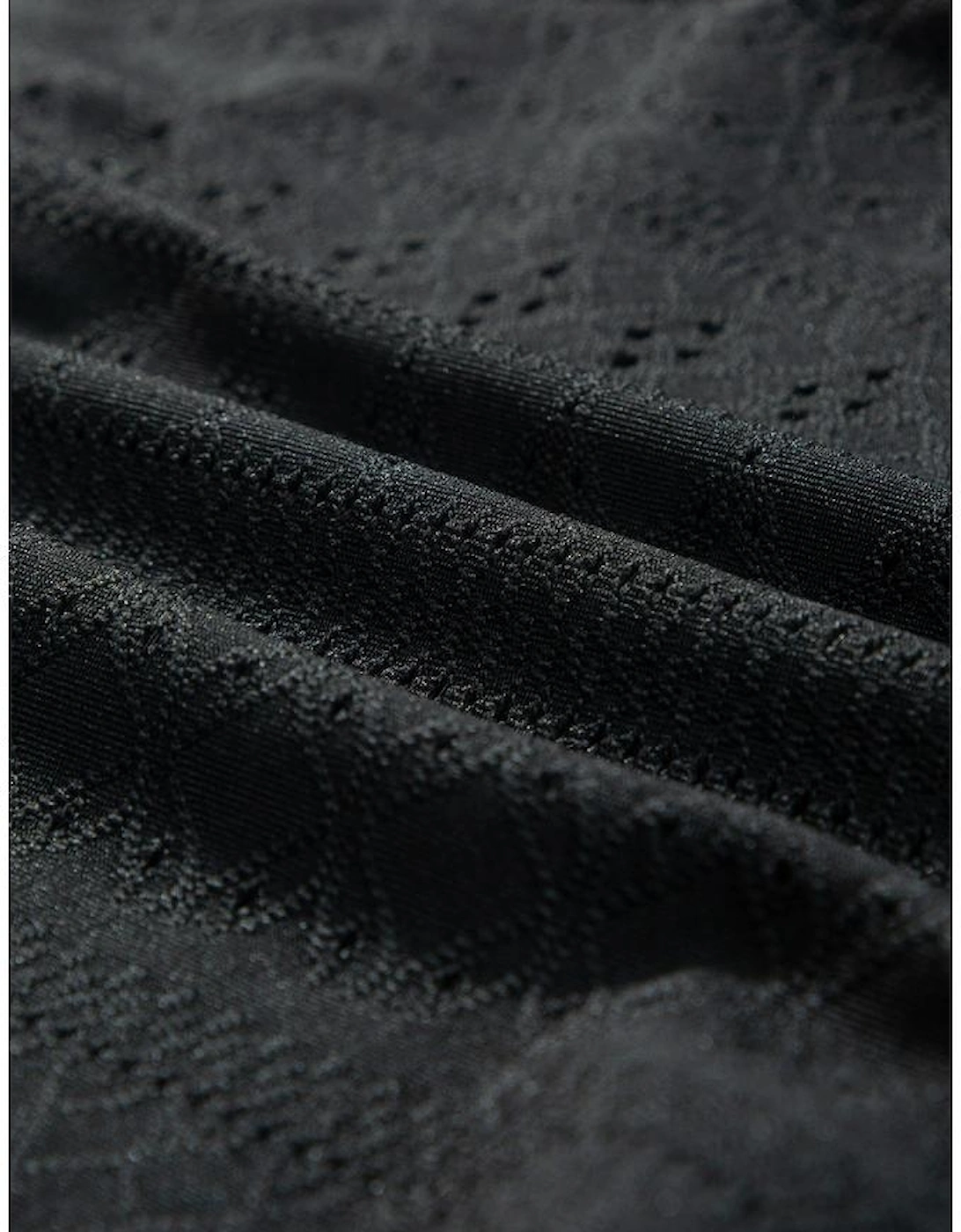 Black Frenchy Contrast Lace Bishop Sleeve Bodysuit