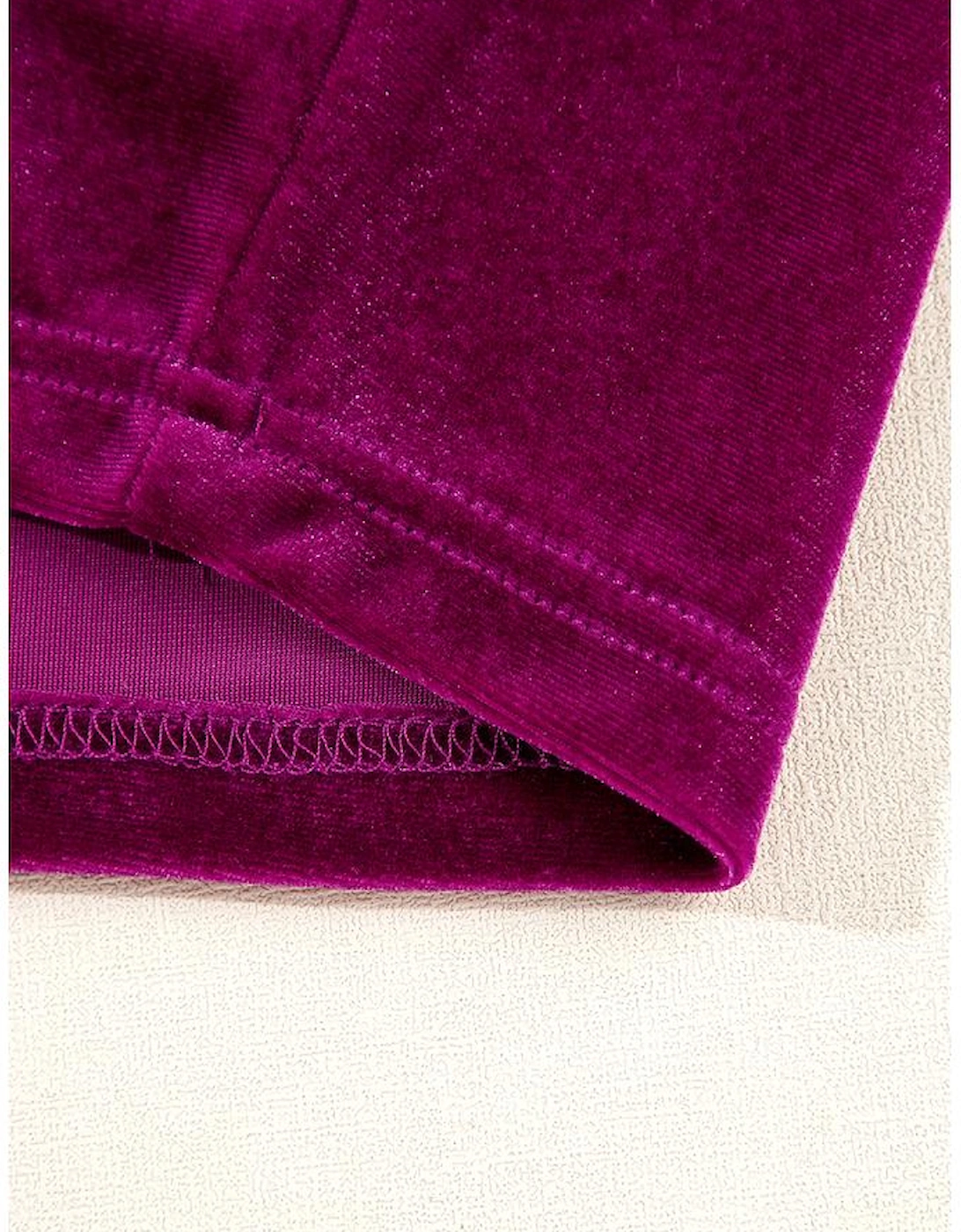 Pitaya Pink Velvet Mock Neck Ruched Long Sleeve Bodycon Dress