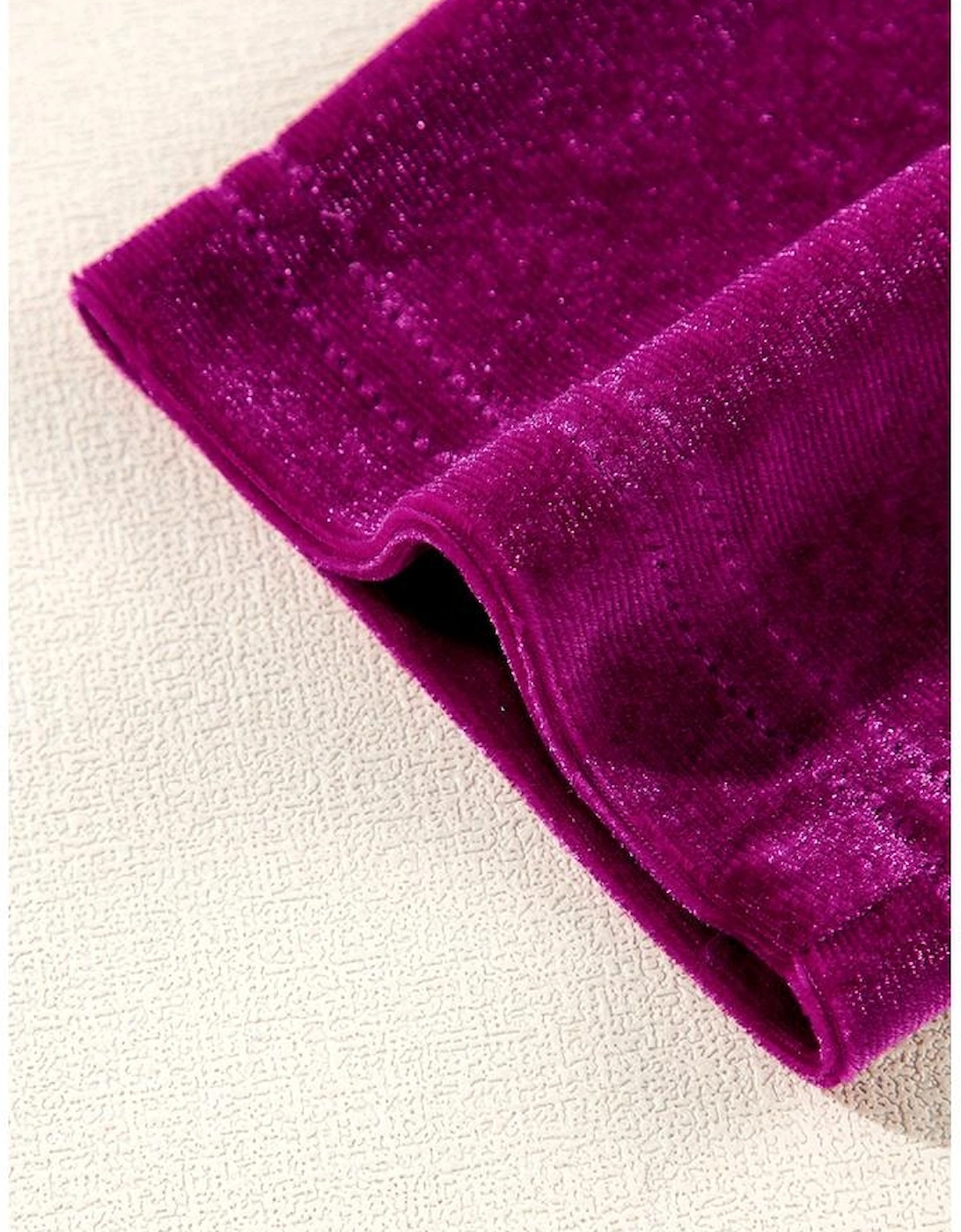 Pitaya Pink Velvet Mock Neck Ruched Long Sleeve Bodycon Dress