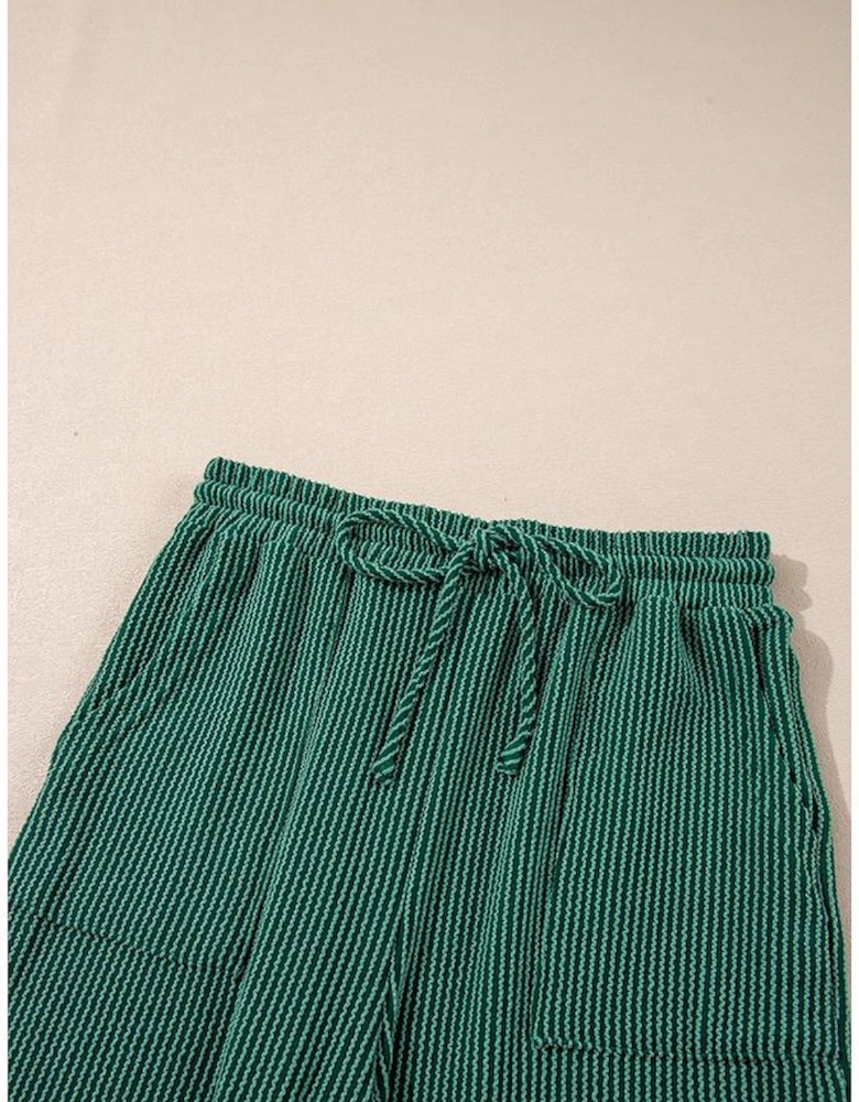 Evergreen JOLLY Corded Long Sleeve Top and Pockets Pants Set