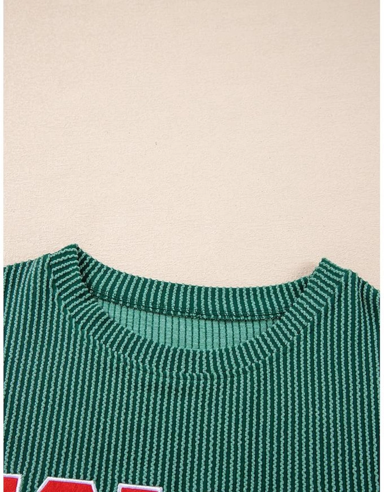 Evergreen JOLLY Corded Long Sleeve Top and Pockets Pants Set