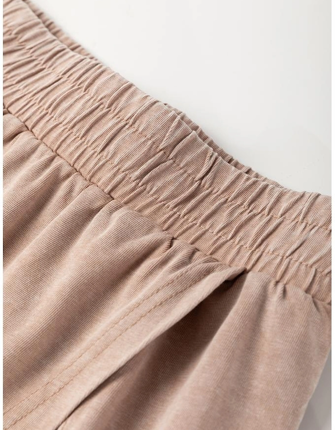 Smoke Gray 2 Pieces Mineral Wash Cotton Tank Top Lined Split Skirt Set