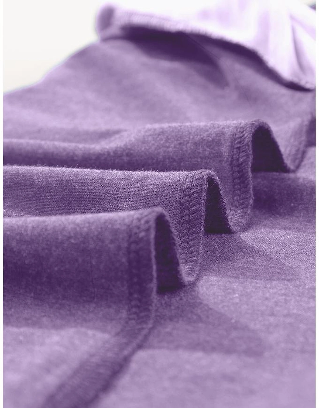 Tillandsia Purple Contrast Print Striped Raglan Long Sleeve Loose Top