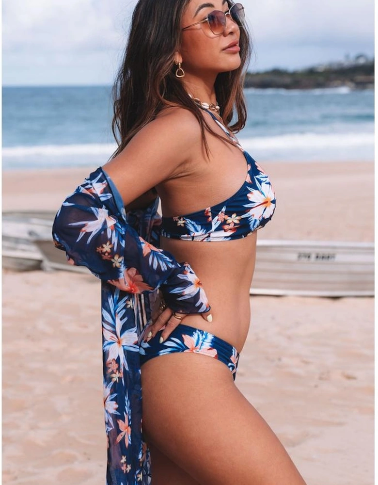 Azura Exchange Floral Bikini Set with Swimsuit Cover Up