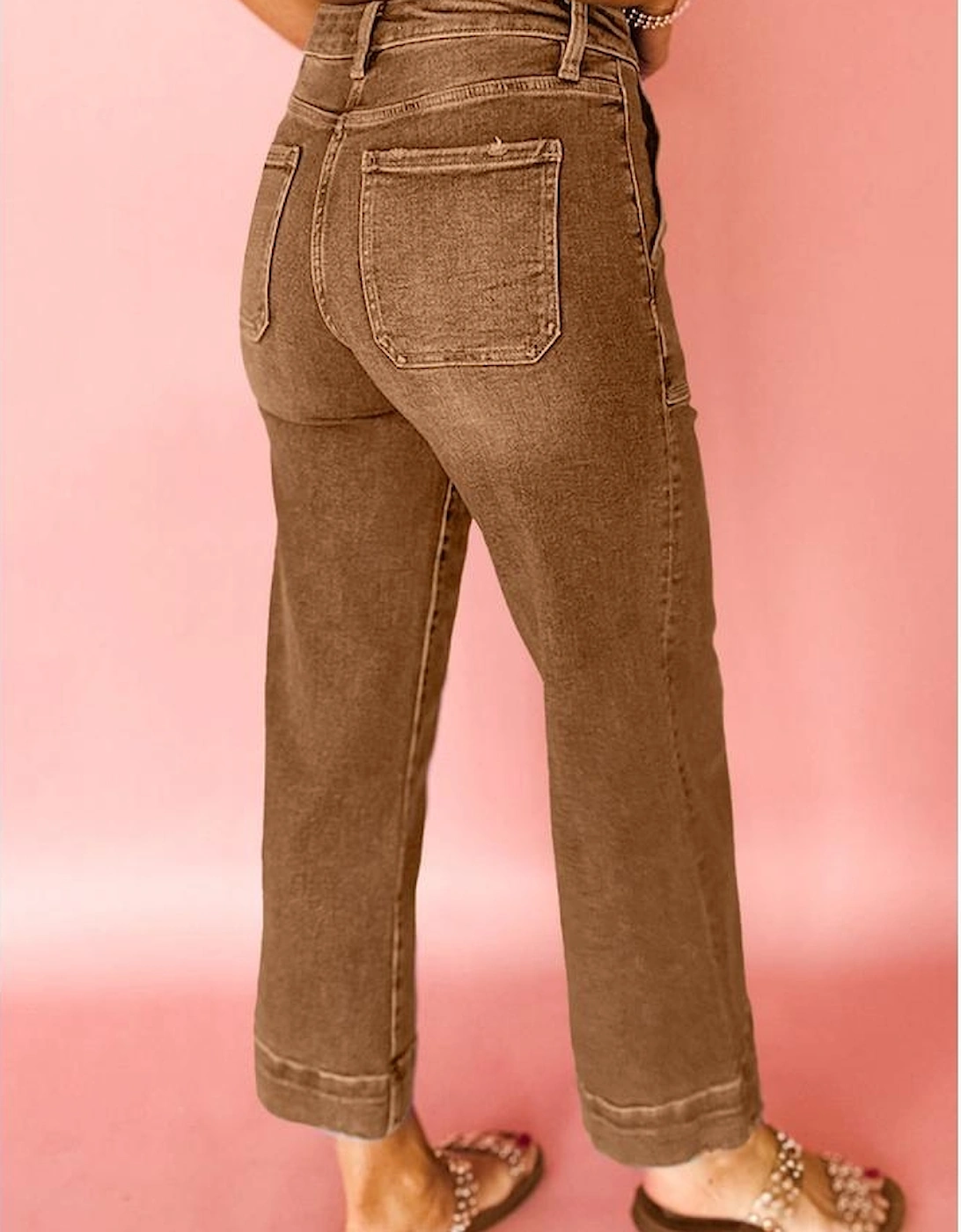 Breen Cropped High Rise Wide Leg Jeans, 14 of 13