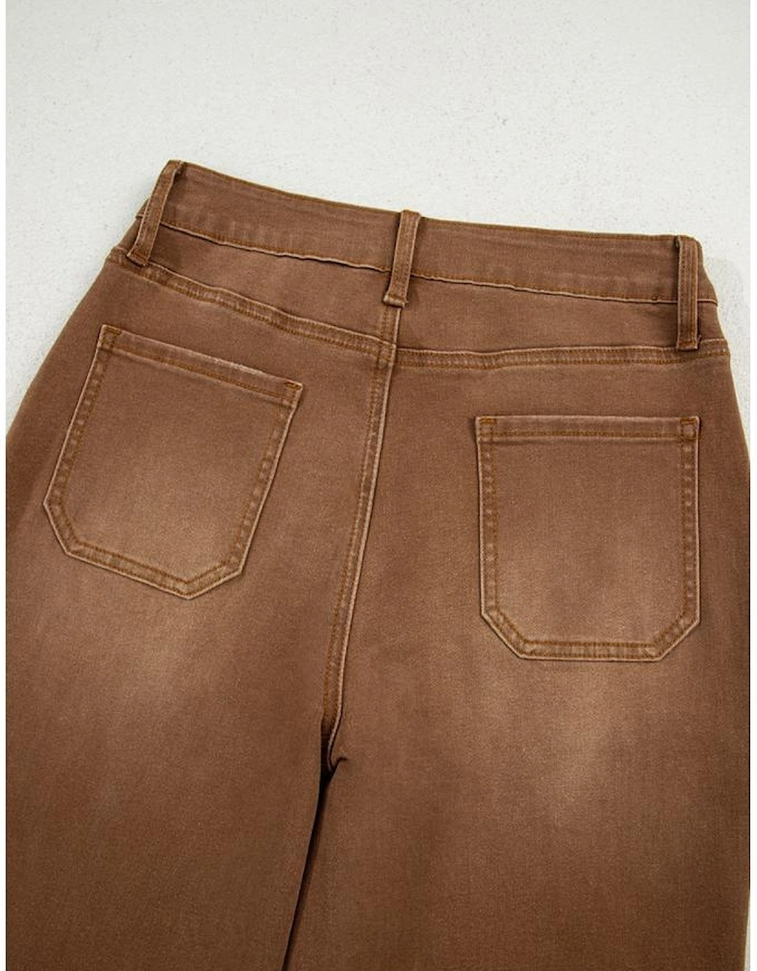 Breen Cropped High Rise Wide Leg Jeans