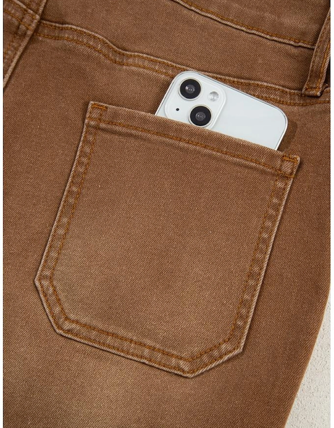 Breen Cropped High Rise Wide Leg Jeans