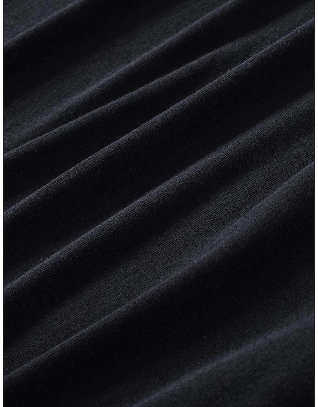 Black Sequin Shoulder Long Sleeve Top