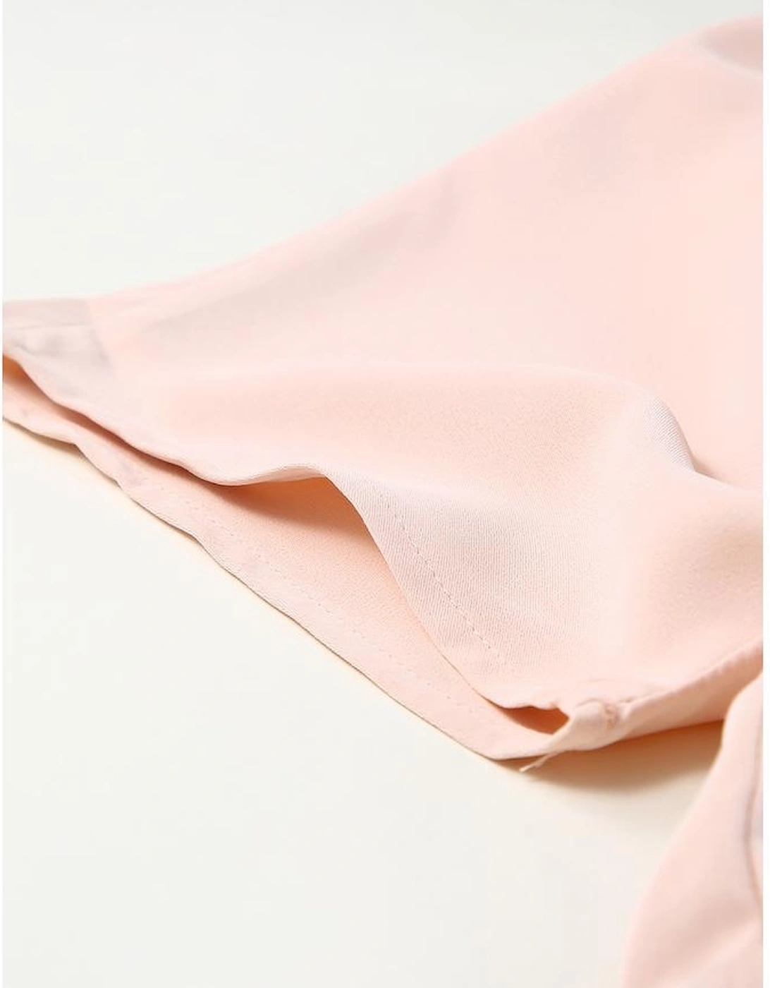 Pink Deep V Neck Buttoned High Waist Romper