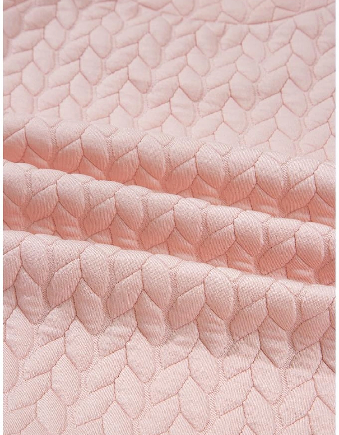 Delicacy Braided Texture Ruffle Hem Top Drawstring Loose Pants Set