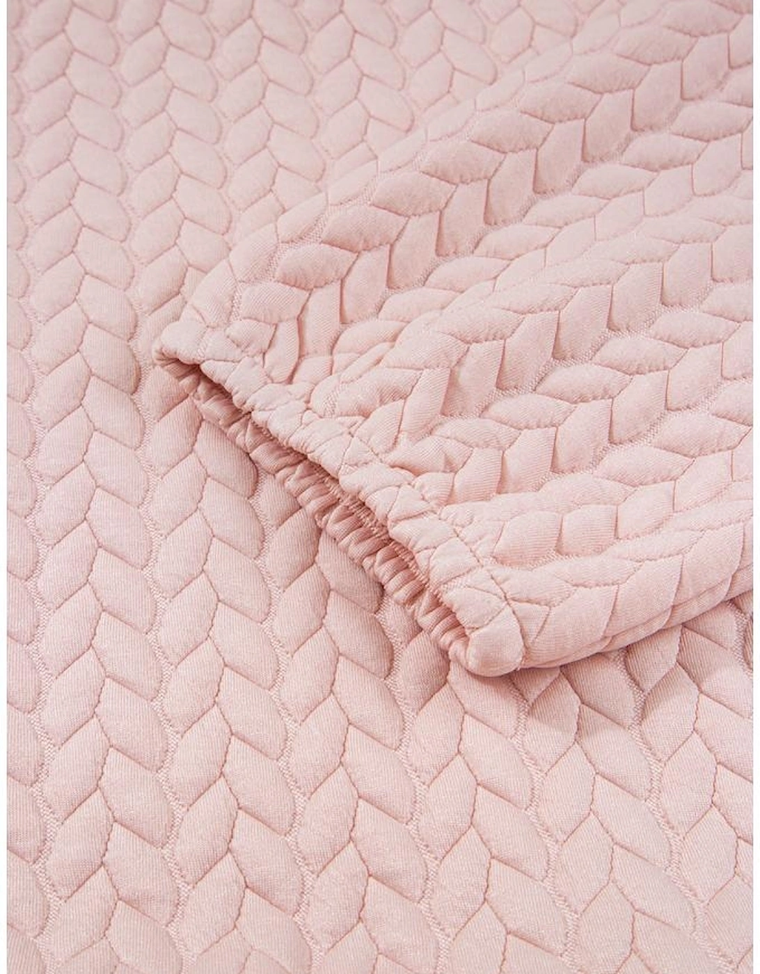 Delicacy Braided Texture Ruffle Hem Top Drawstring Loose Pants Set