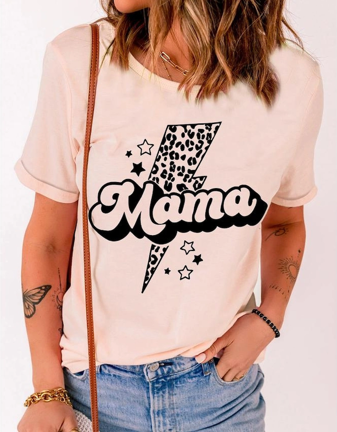 Azura Exchange Leopard Star Graphic T-Shirt