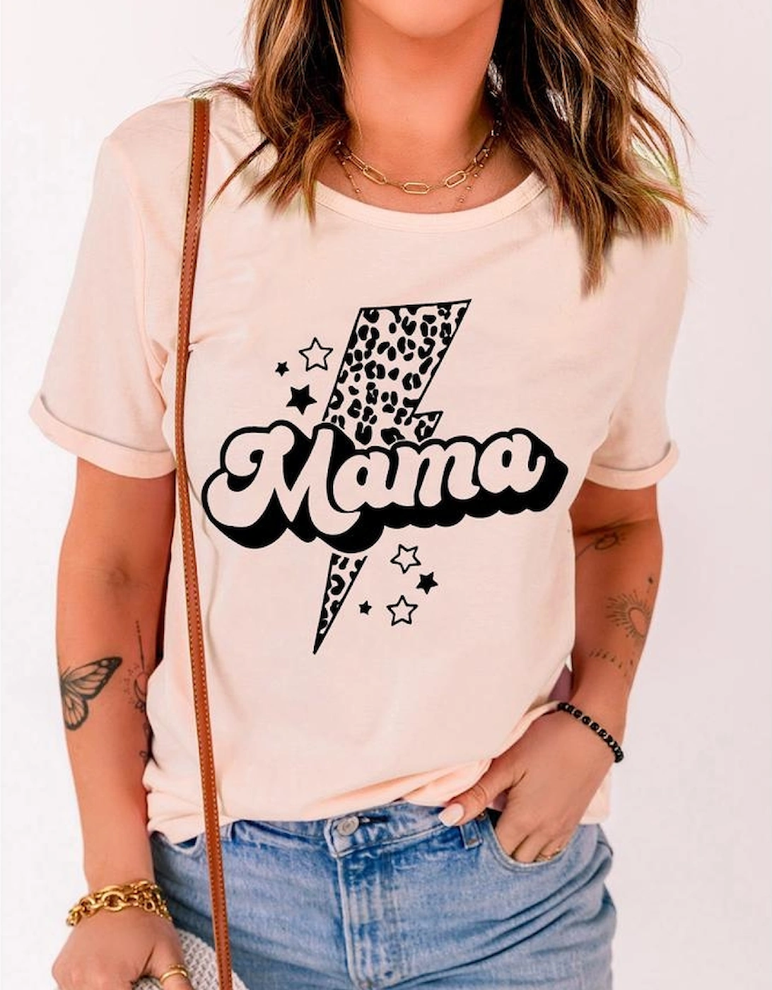 Azura Exchange Leopard Star Graphic T-Shirt