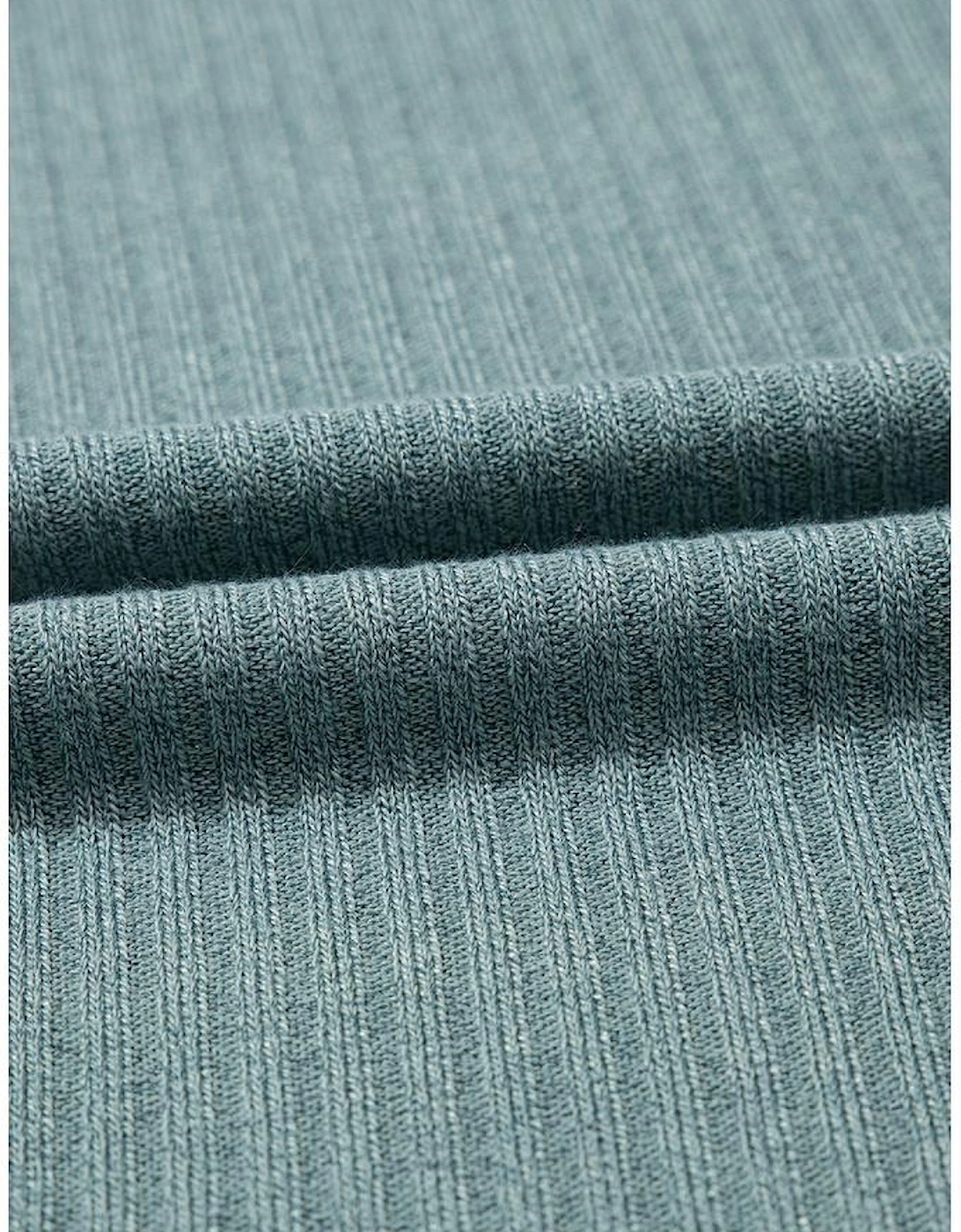 Moonlight Jade Oversized Ribbed Knit V Neck Dolman Short Sleeve Top