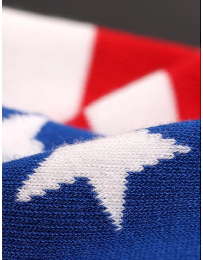Sail Blue American Flag Pattern Soft Knitted Socks