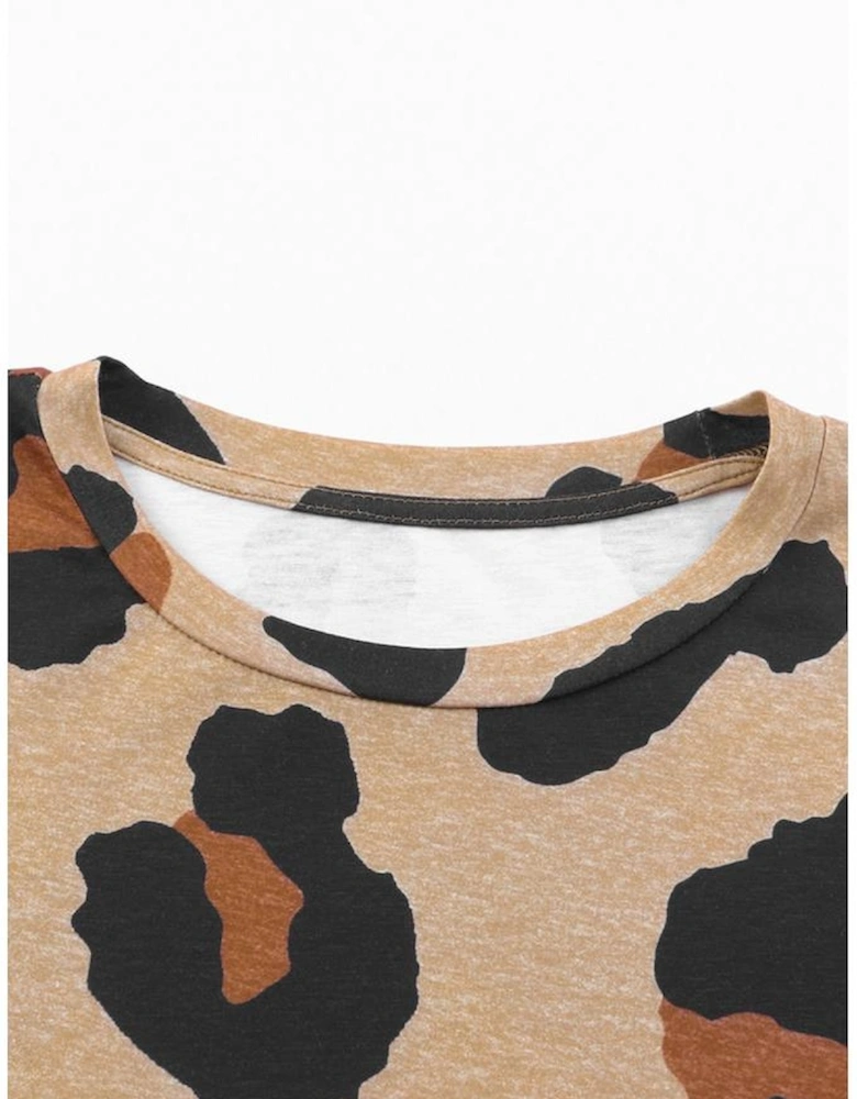 Boyfriend Leopard Print Loose T Shirt