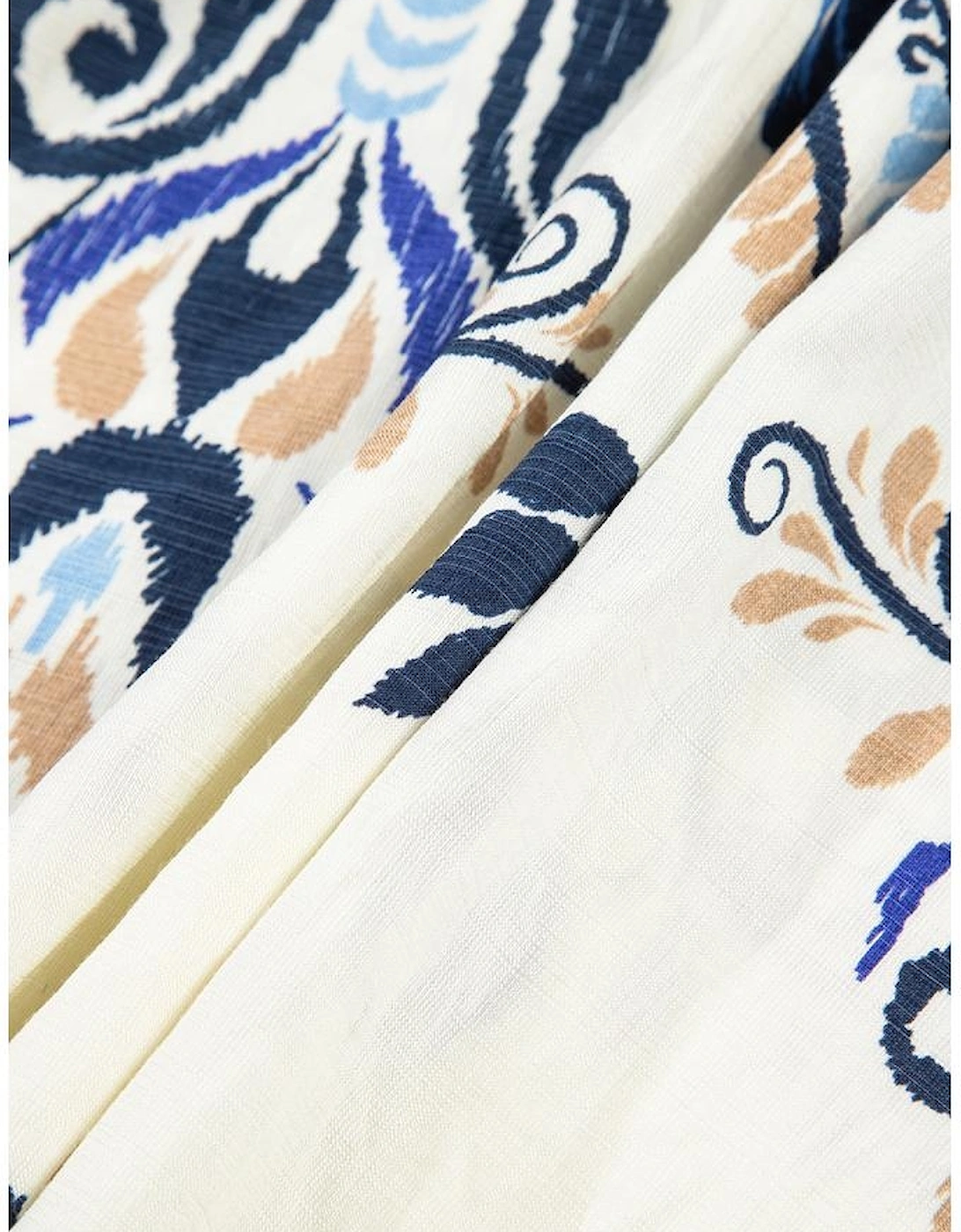 Blue Bohemian Fashion Print Spaghetti Straps Loose Tank