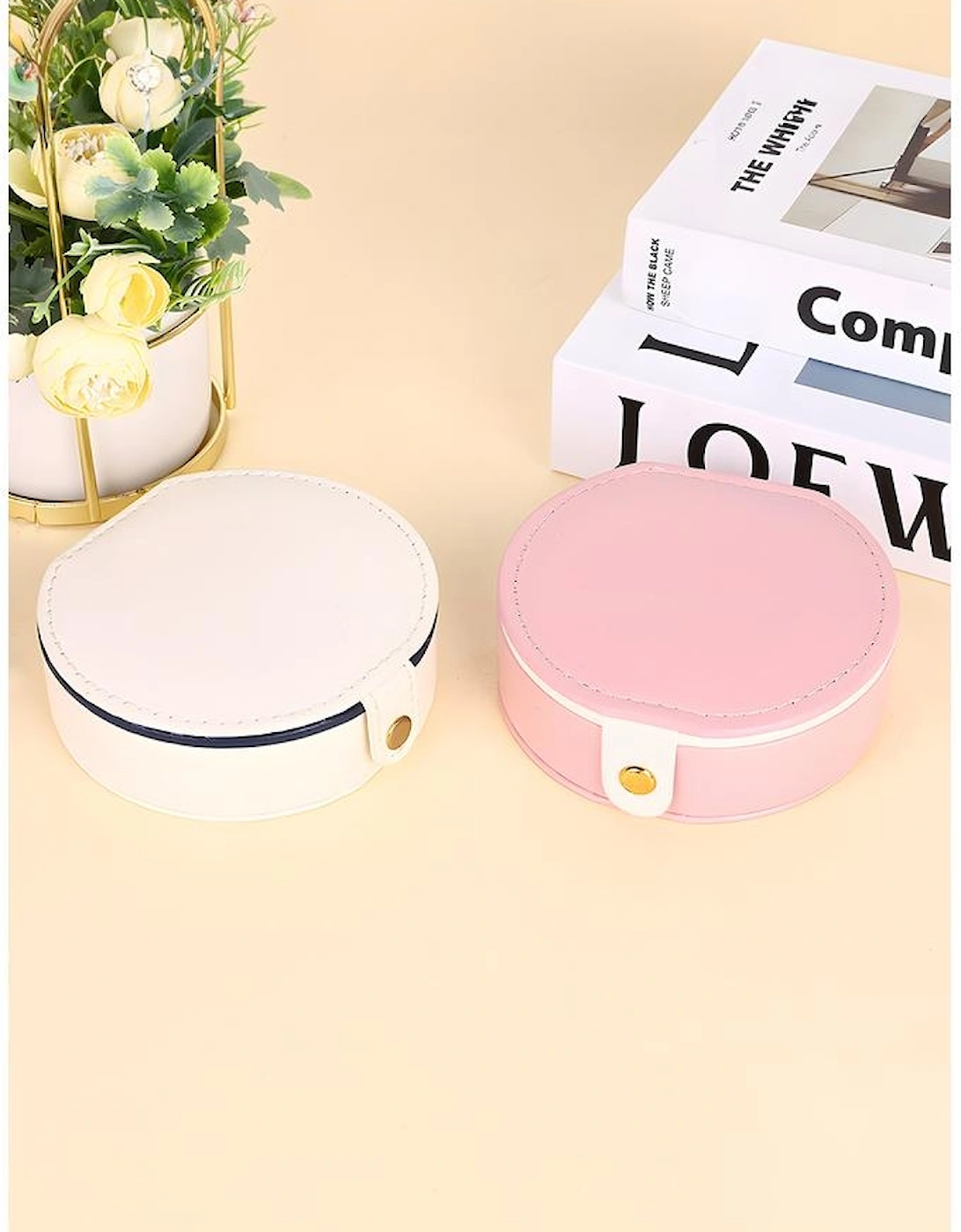 Light Pink Jewelry Organizer Cases with Mirror, 11 of 10