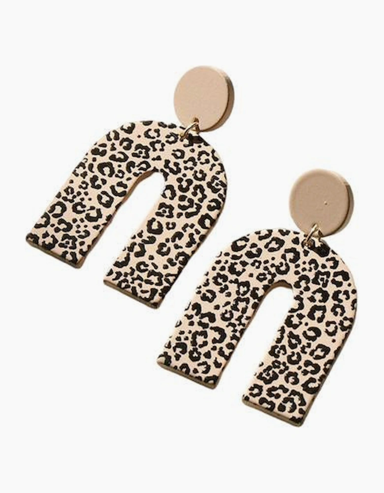 Azura Exchange Animal Print U Shaped Earrings