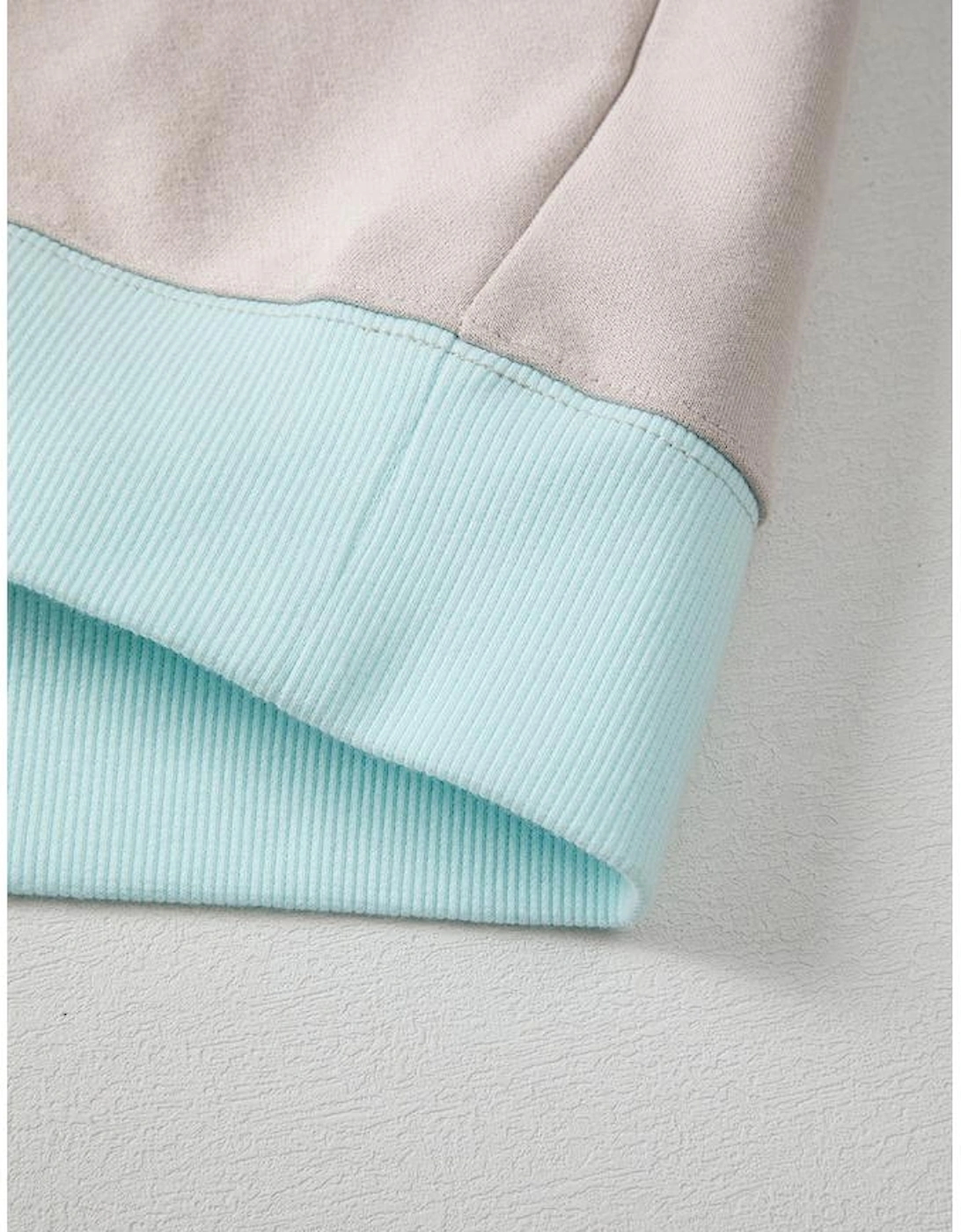 Jet Stream Striped Colorblock Patchwork Drop Shoulder Sweatshirt