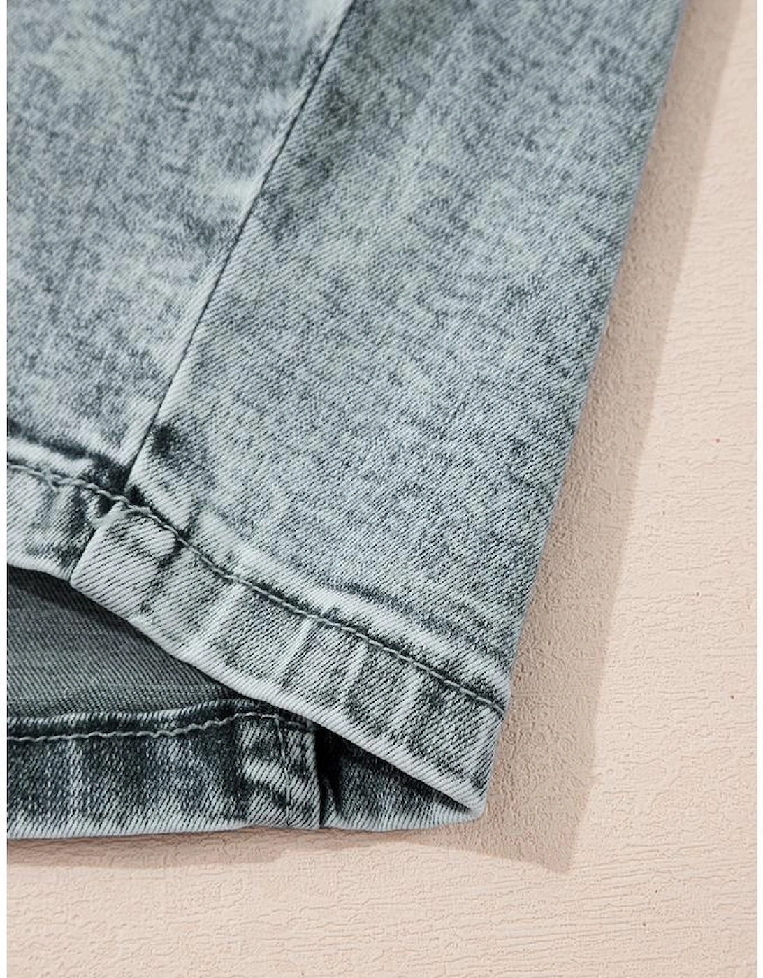 Beau Blue Sleeveless V Neck Back Zipped Denim Dress