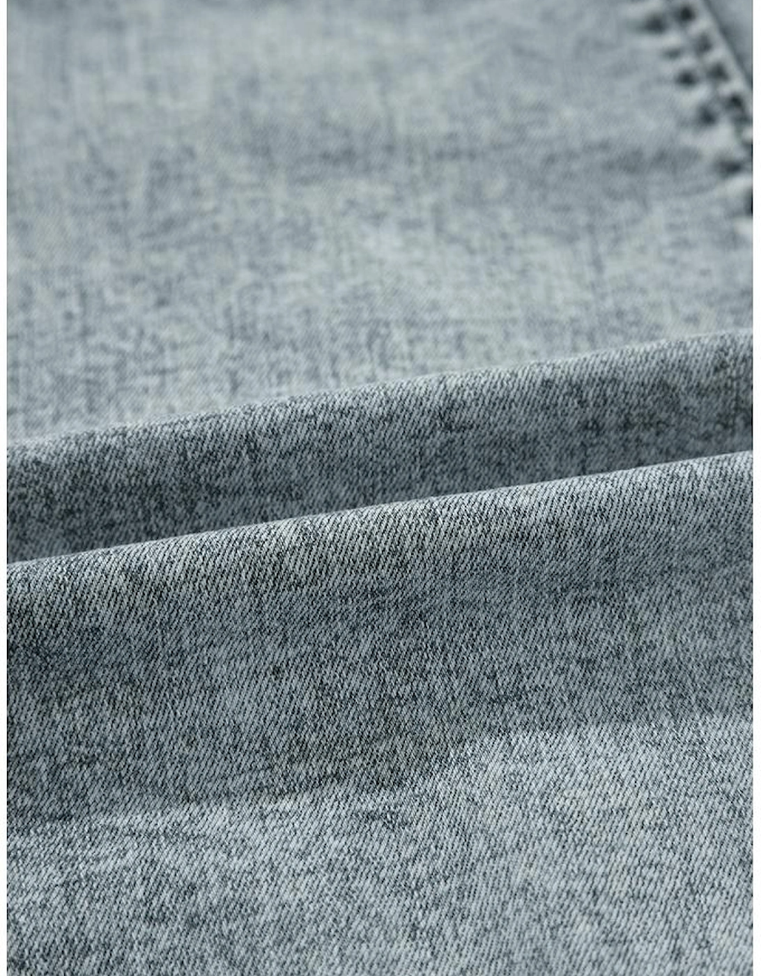 Beau Blue Sleeveless V Neck Back Zipped Denim Dress