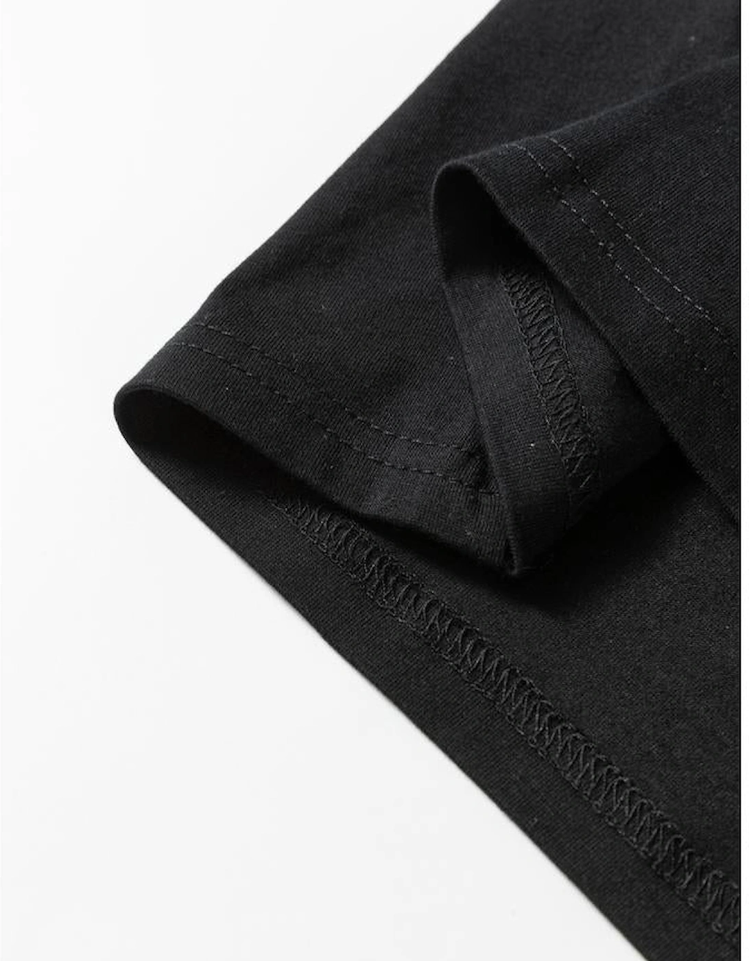 White Leopard Colorblock Patchwork Crew Neck Long Sleeve Tee