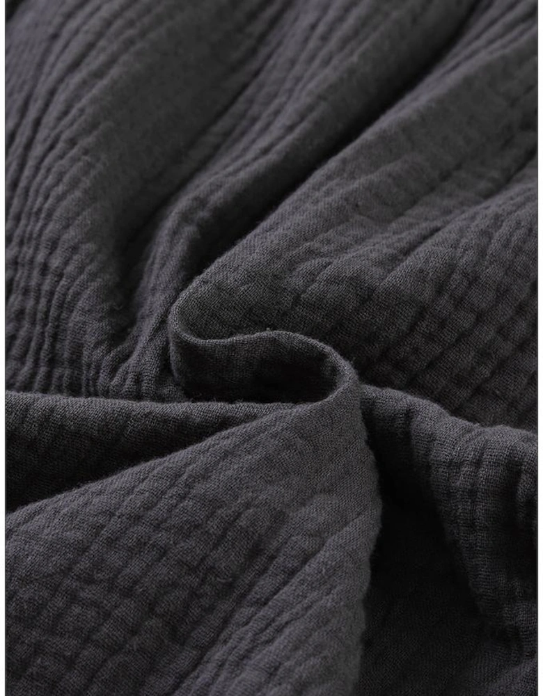 Azura Exchange Babydoll Mini Dress with V-Neck and Roll-Up Short Sleeves