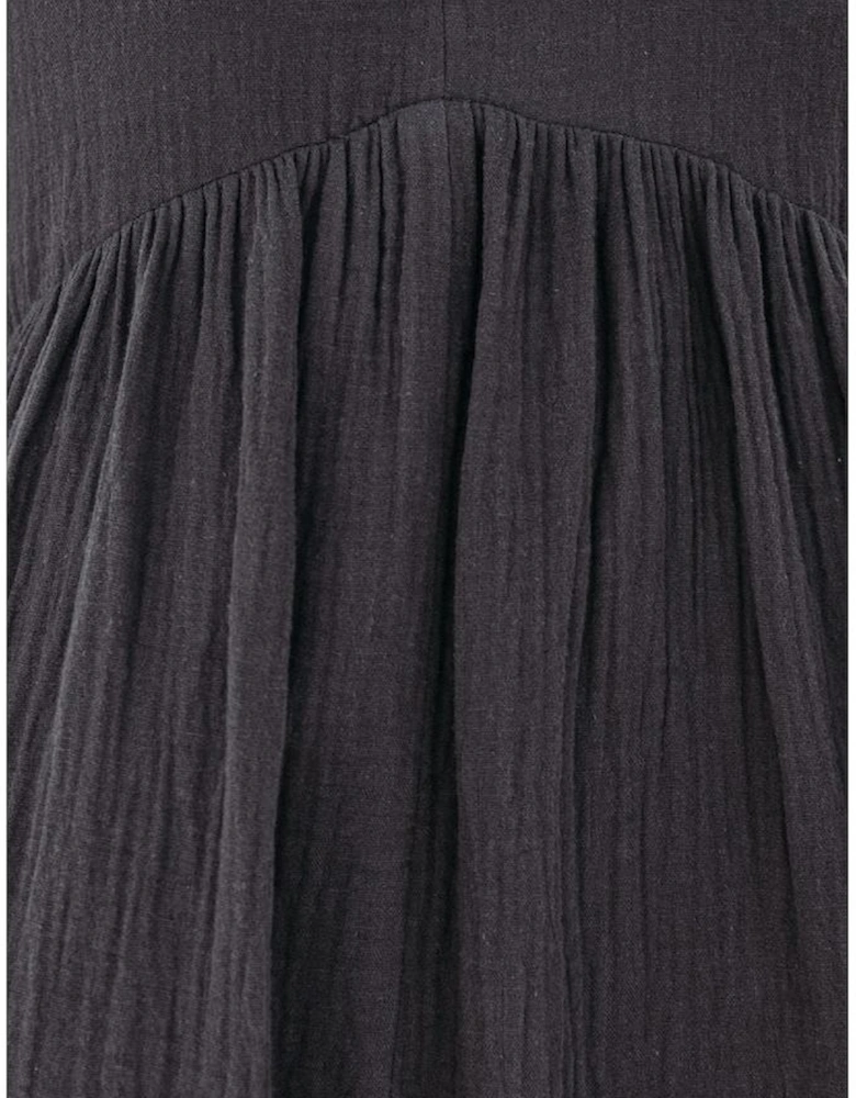 Azura Exchange Babydoll Mini Dress with V-Neck and Roll-Up Short Sleeves