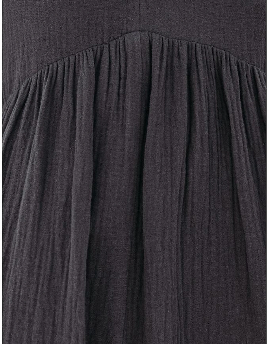 Azura Exchange Babydoll Mini Dress with V-Neck and Roll-Up Short Sleeves