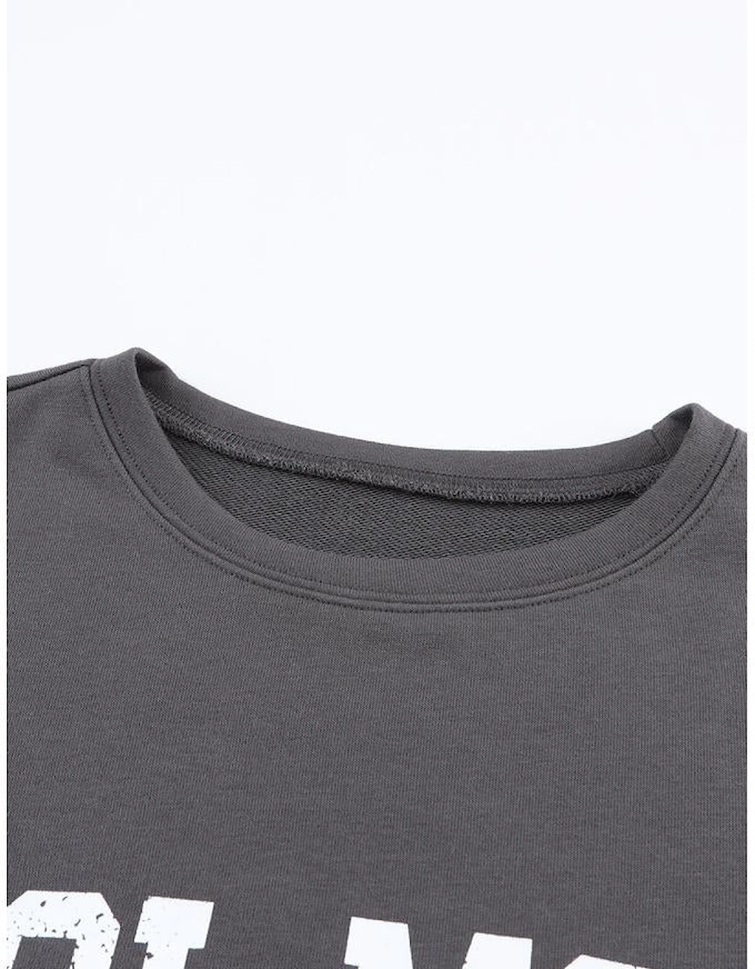 Gray COOL MOMS CLUB Drop Shoulder Sweatshirt