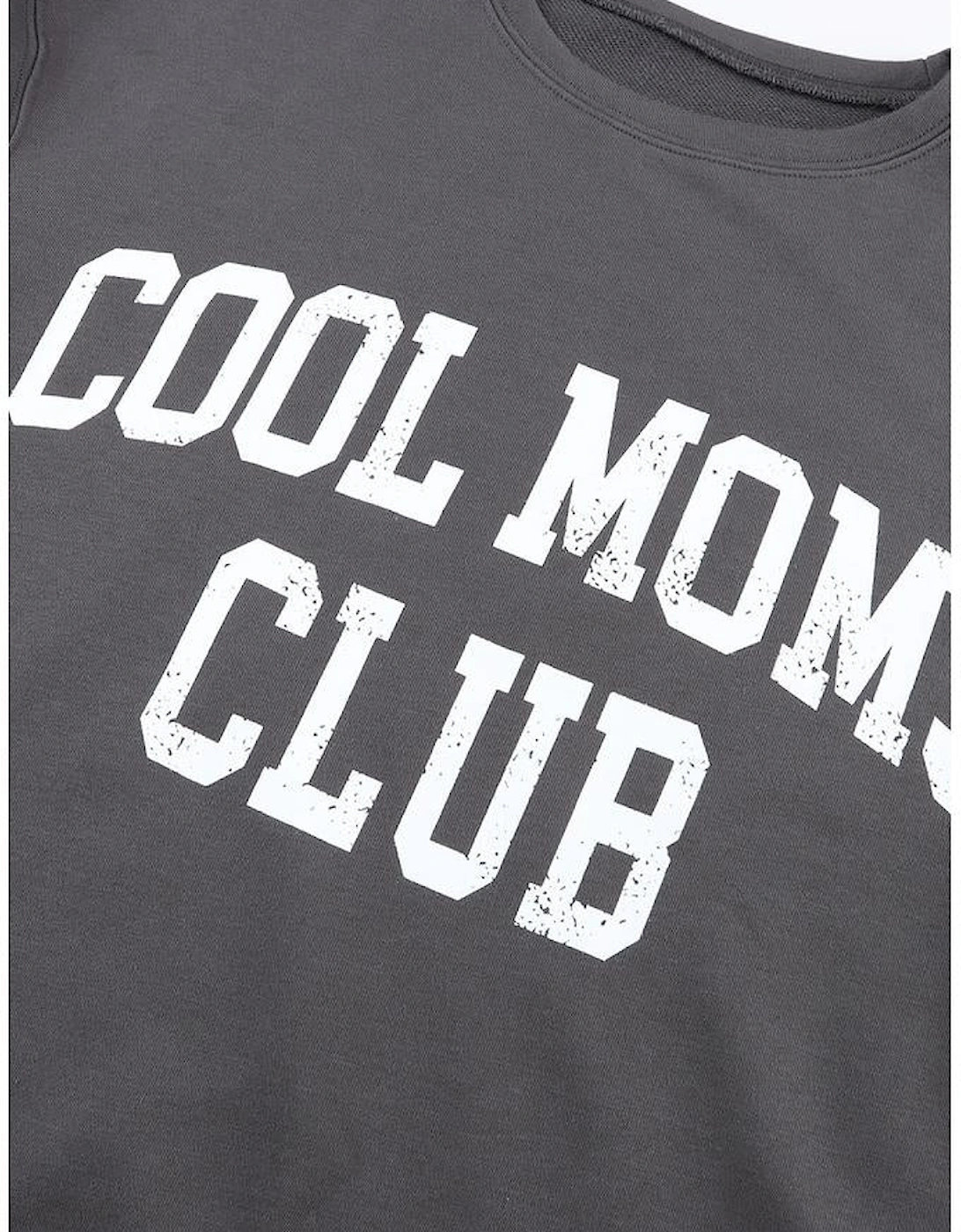 Gray COOL MOMS CLUB Drop Shoulder Sweatshirt
