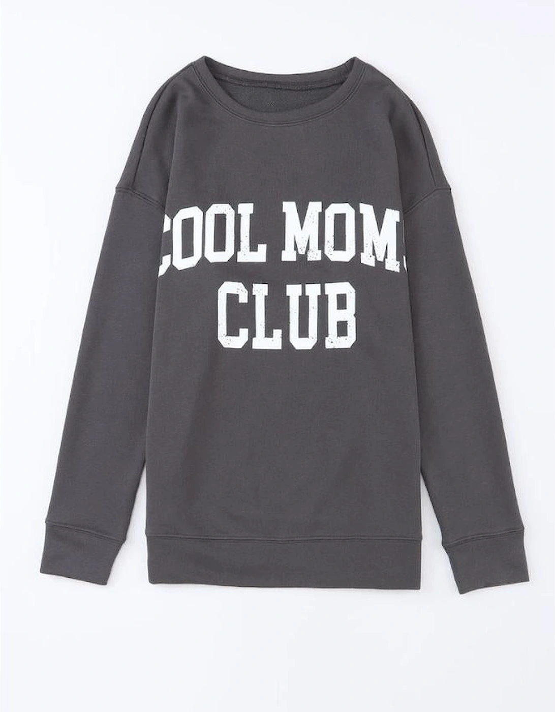 Gray COOL MOMS CLUB Drop Shoulder Sweatshirt