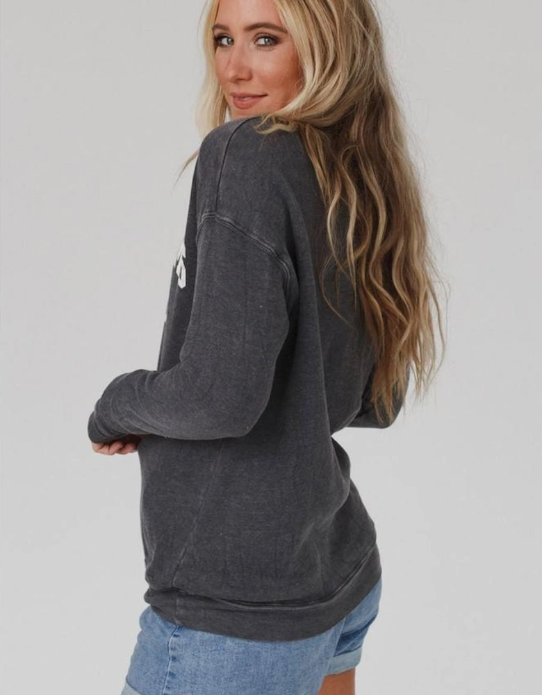 Gray COOL MOMS CLUB Drop Shoulder Sweatshirt