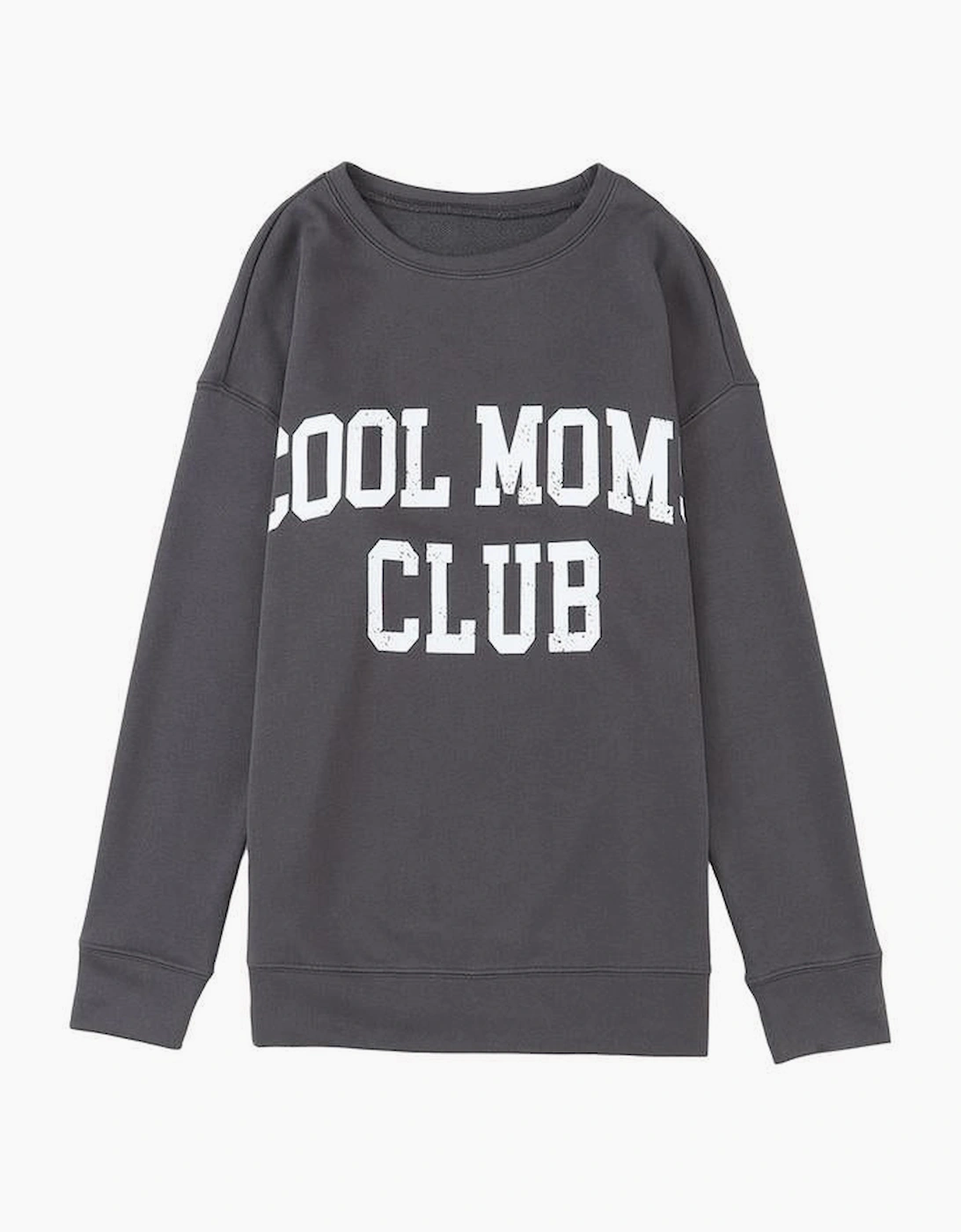 Gray COOL MOMS CLUB Drop Shoulder Sweatshirt