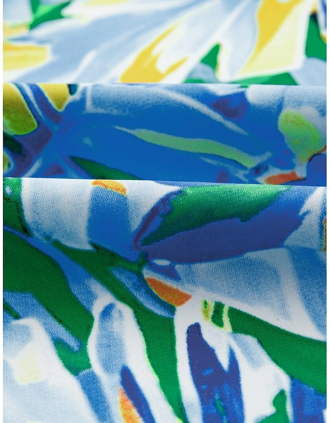 Green Leaves Print Short Sleeve Surplice Neck Ruffled Trim Plus Size Maxi Dress