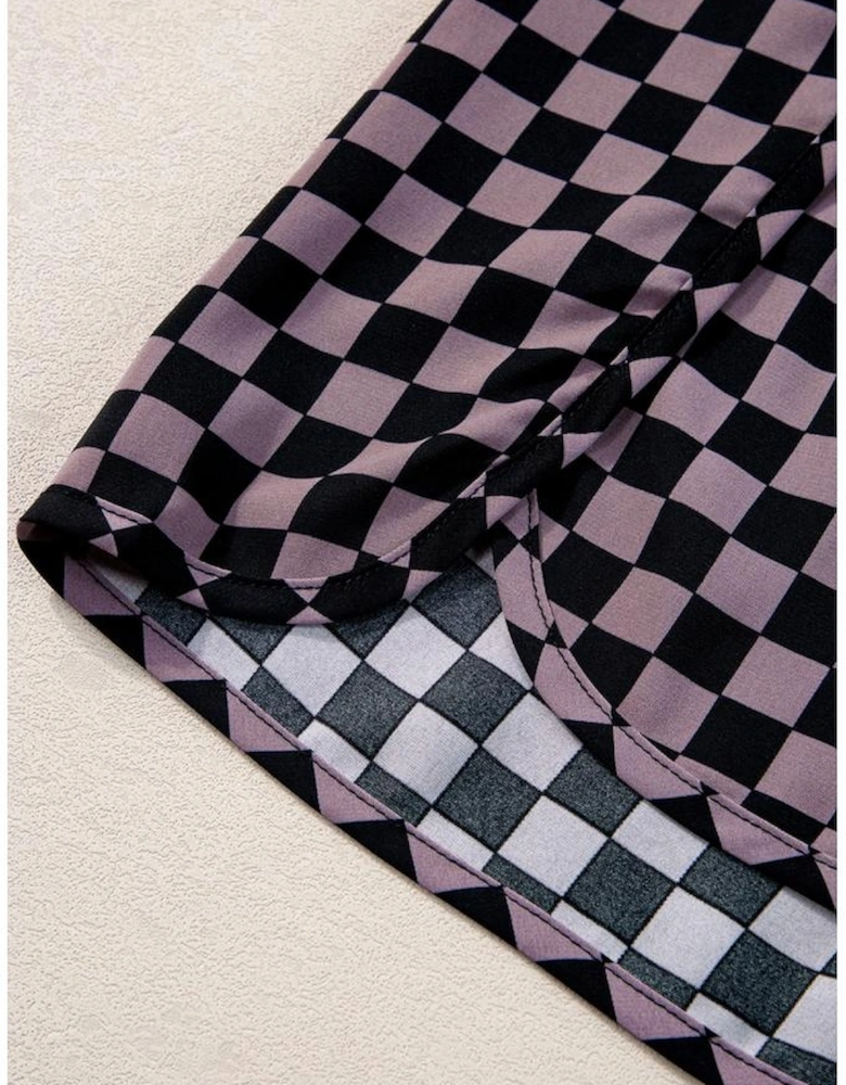 Brown Leopard High Waisted Athletic Shorts