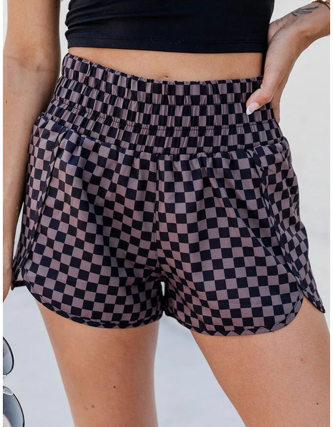 Brown Leopard High Waisted Athletic Shorts, 11 of 10