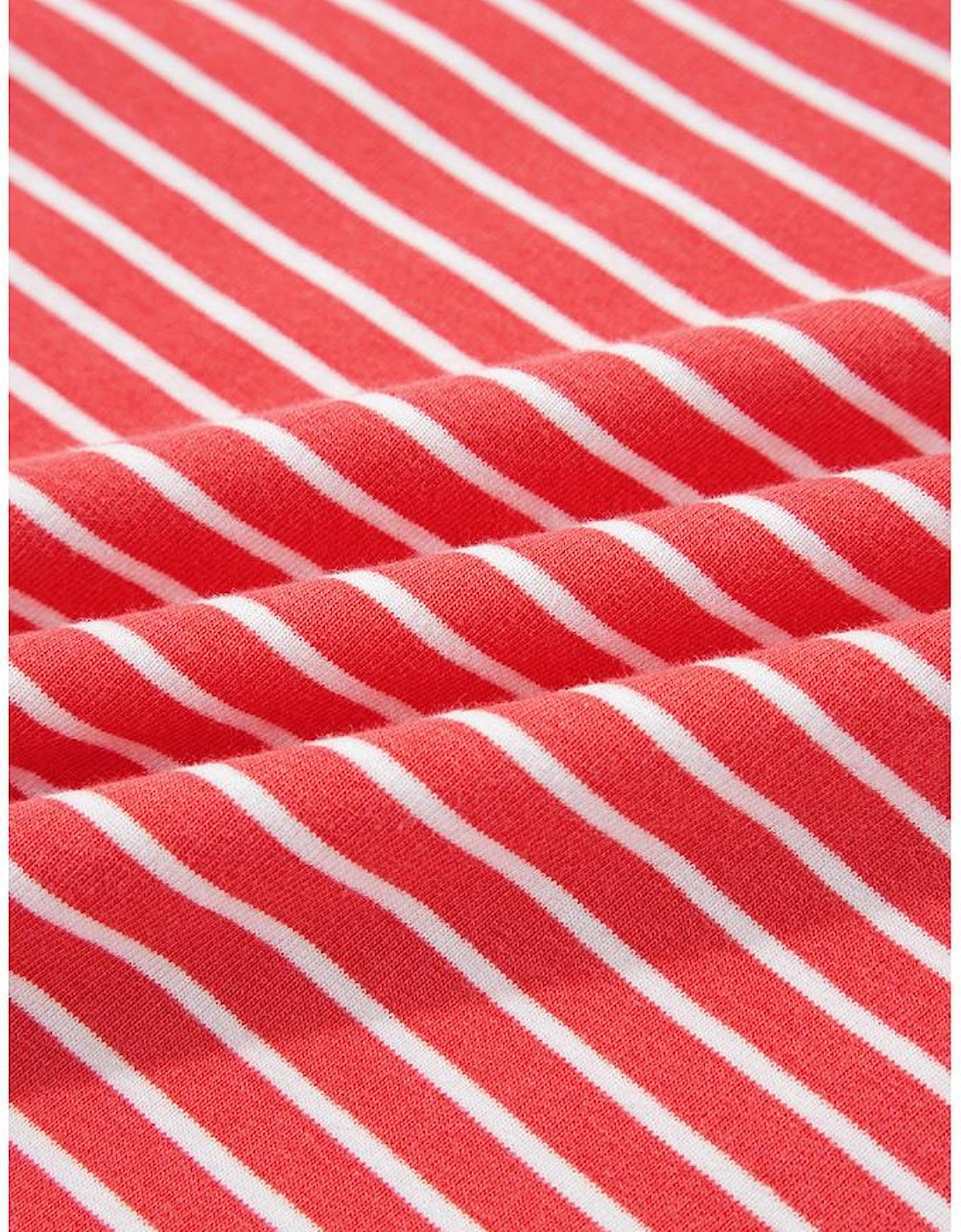 Red Stripe Puff Sleeve Stripe Hoodie