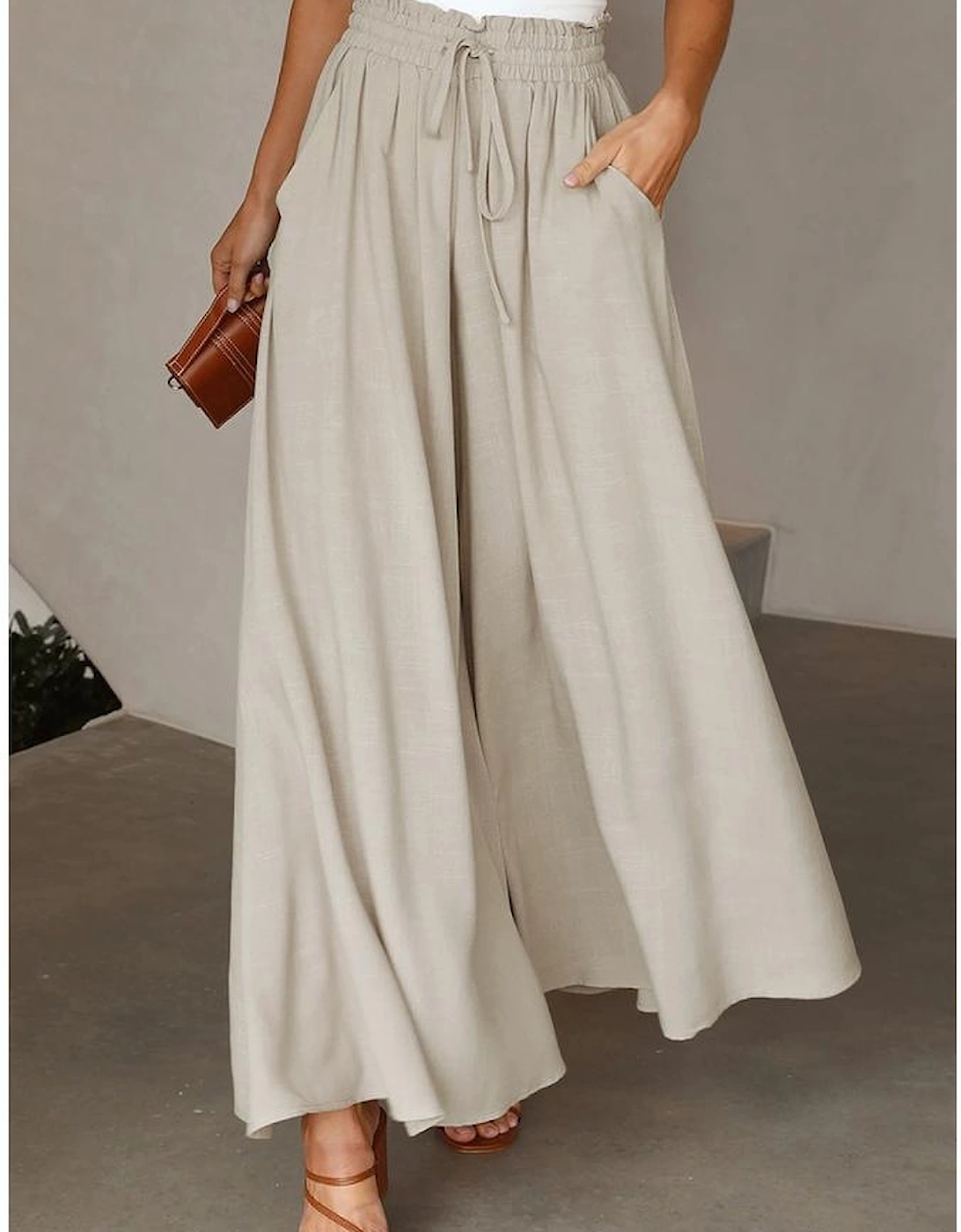 Azura Exchange Smocked High Waist Wide Leg Pants, 15 of 14