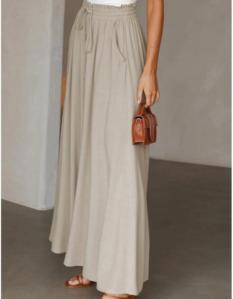 Azura Exchange Smocked High Waist Wide Leg Pants