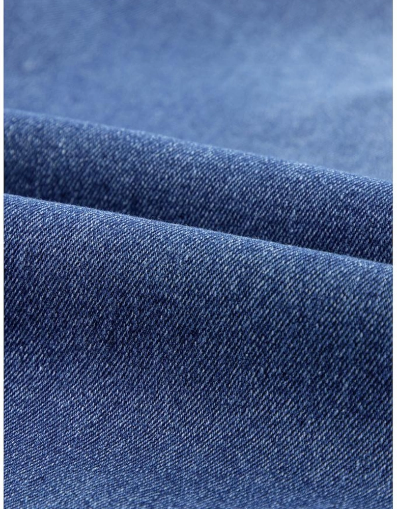 Light Blue Distressed Frayed Ankle Skinny Jeans