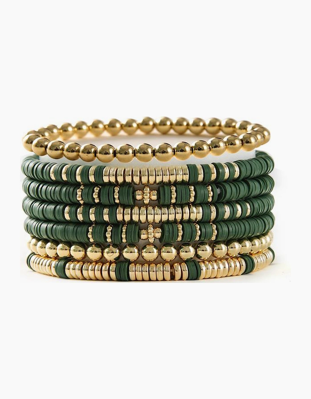 Vineyard Green St Patricks Multi Layered Beaded Bracelet Set