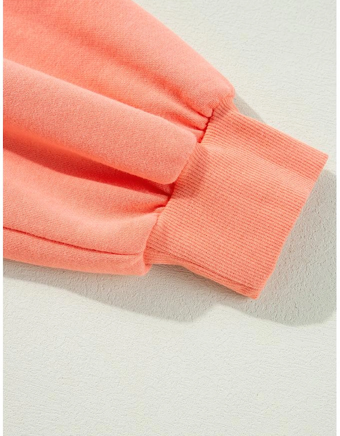 Flamingo Rainbow Striped Sleeve Crew Neck Loose Sweatshirt