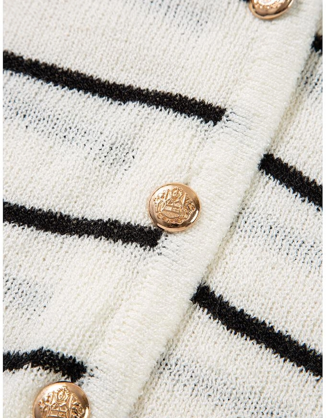 Black Stripe Buttoned V Neck Slim Fit Sweater Vest