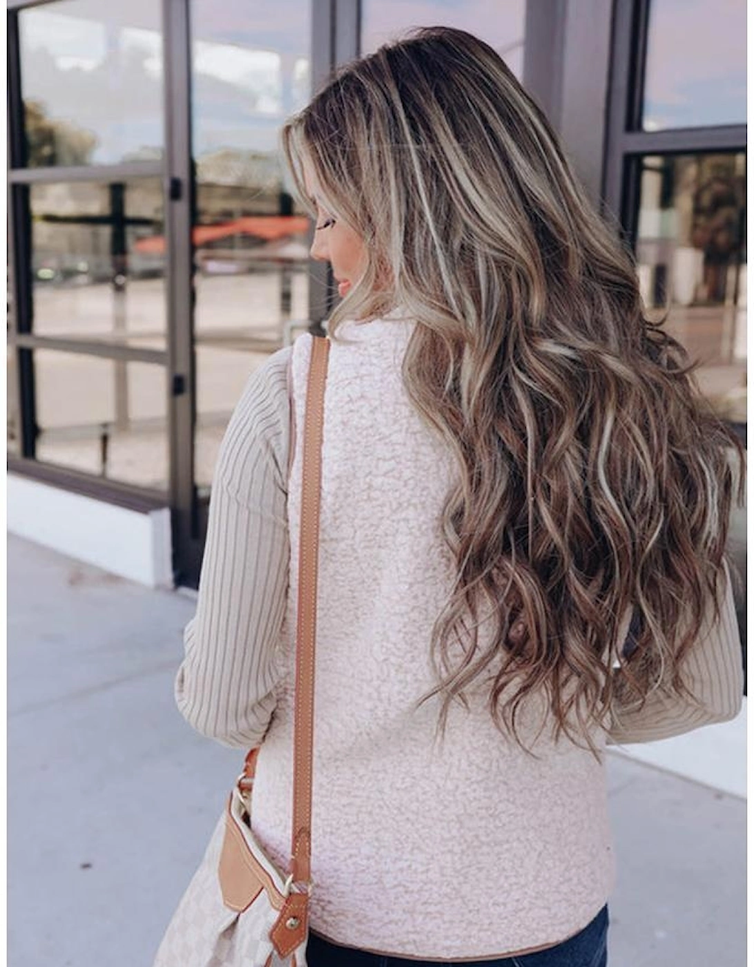 Pink Fleece Lined Quilted Vest Coats