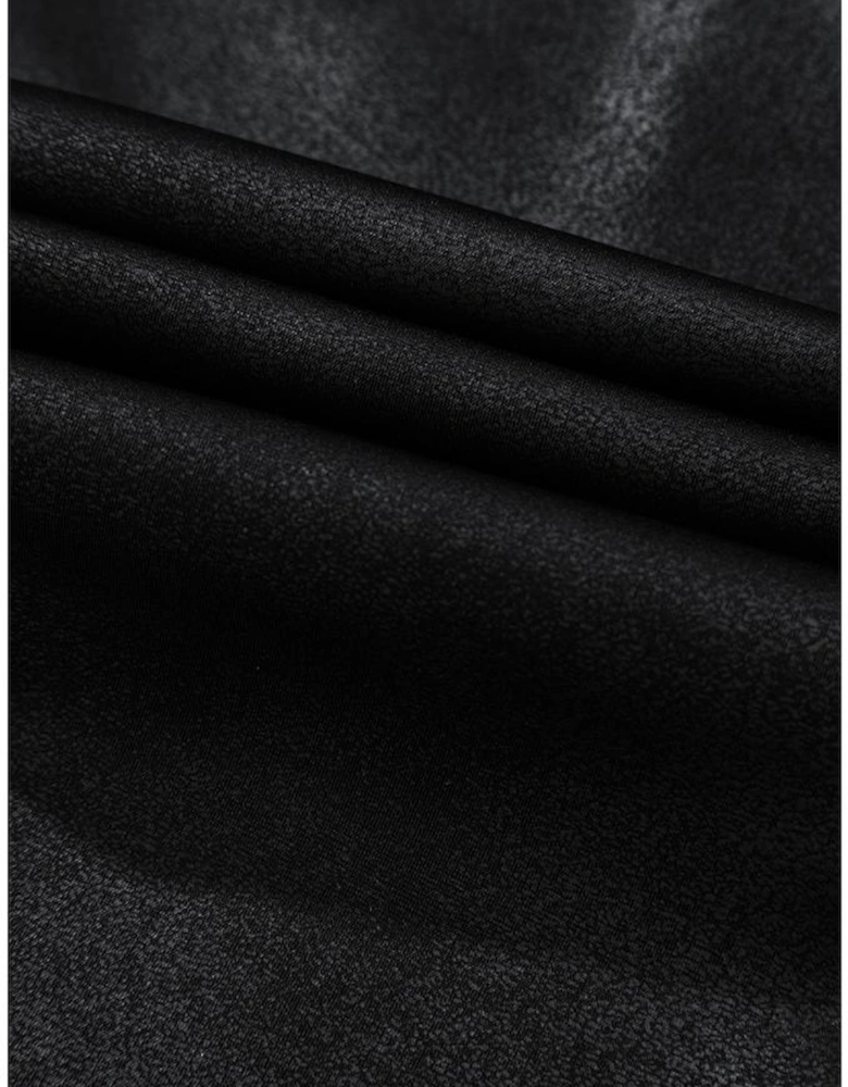 Black V Crossover High Waist Pocketed Leggings