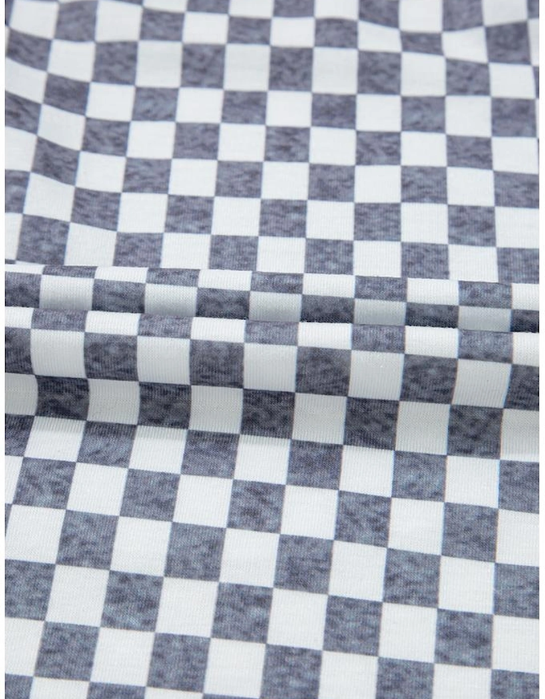 Gray Checkerboard Lace-Up High Waist Plus Size Casual Shorts